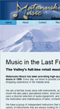 Mobile Screenshot of matanuskamusic.com